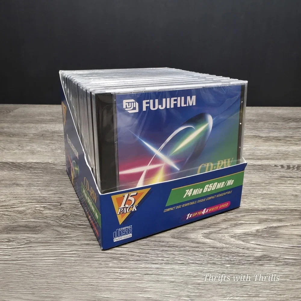 Fujifilm CD-RW 74 Min 650MB Rewritable Compact Disk - Lot Of 14 - New CD-RW's